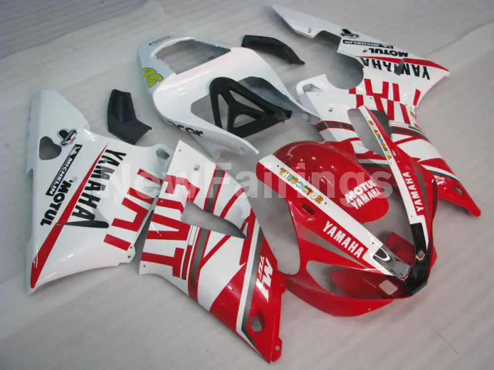 Red and White FIAT - YZF-R1 00-01 Fairing Kit - Vehicles &