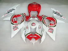 Load image into Gallery viewer, Red and White Lucky Strike - GSX-R600 08-10 Fairing Kit