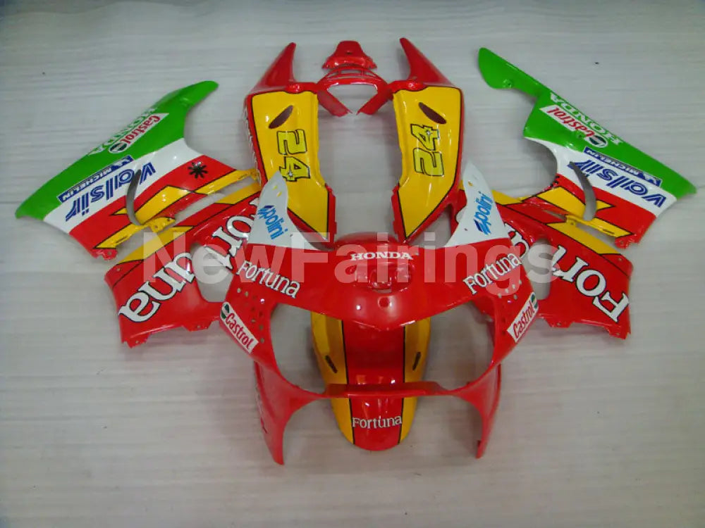 Red and Yellow Green Castrol - CBR 919 RR 98-99 Fairing Kit