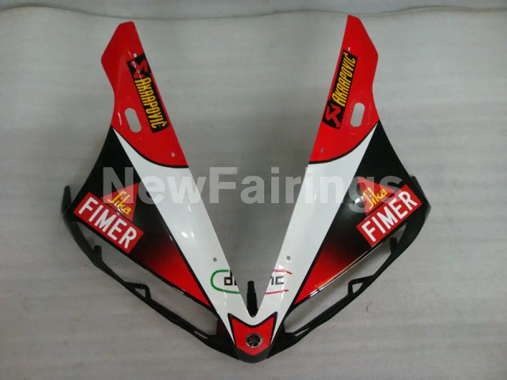 Red Black and White Santander - YZF-R1 04-06 Fairing Kit