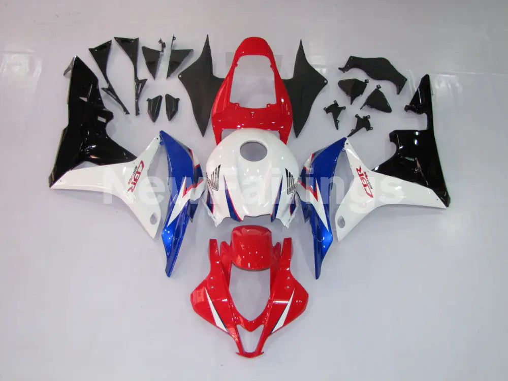 Red and Blue White Factory Style - CBR600RR 07-08 Fairing