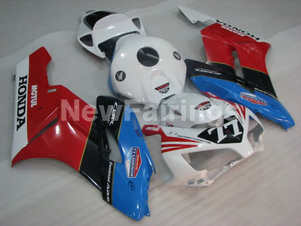 Red and White Blue MOTUL - CBR1000RR 04-05 Fairing Kit -