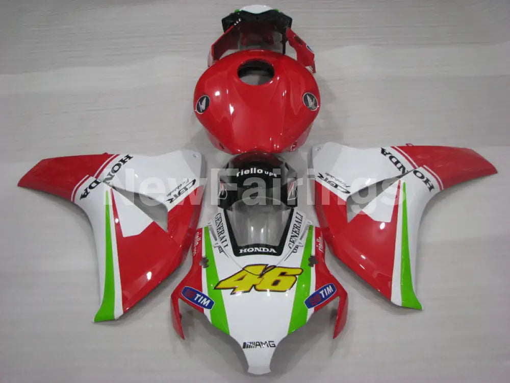 Red and White Green AMG - CBR1000RR 08-11 Fairing Kit -