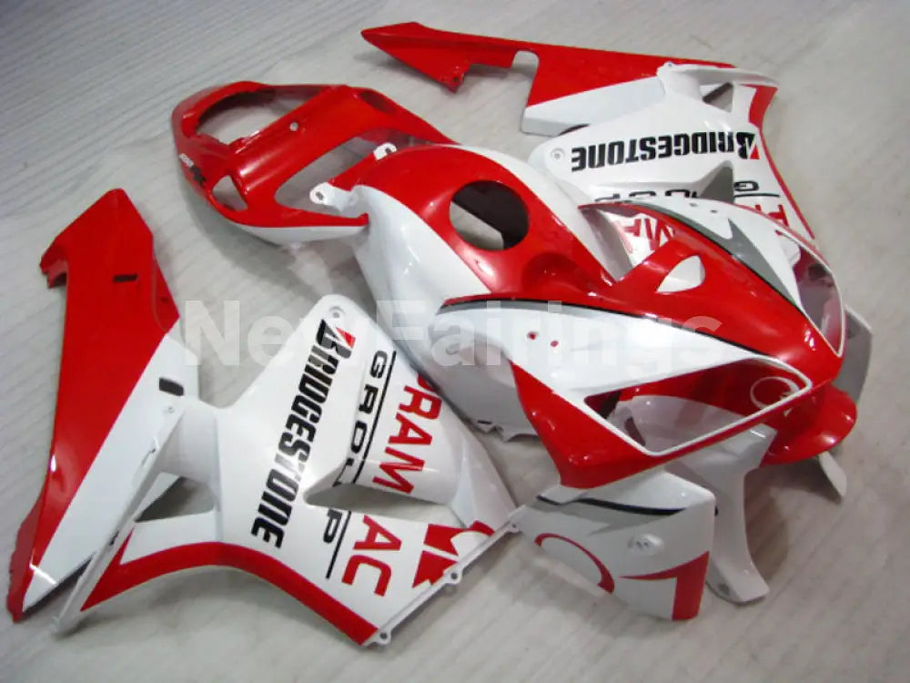 Red and White PRAMAC - CBR600RR 05-06 Fairing Kit - Vehicles