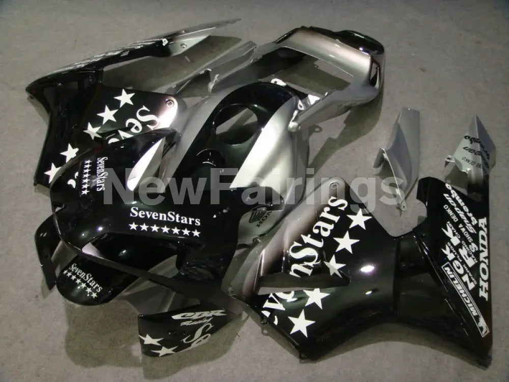 Silver and Black SevenStars - CBR600RR 03-04 Fairing Kit -