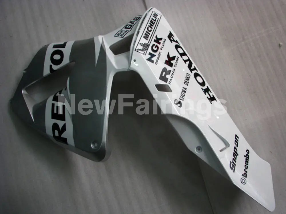 Silver and White Repsol - CBR600RR 03-04 Fairing Kit -