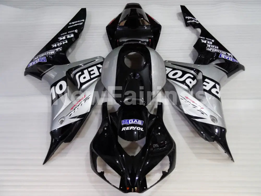 Silver and Black Repsol - CBR1000RR 06-07 Fairing Kit -