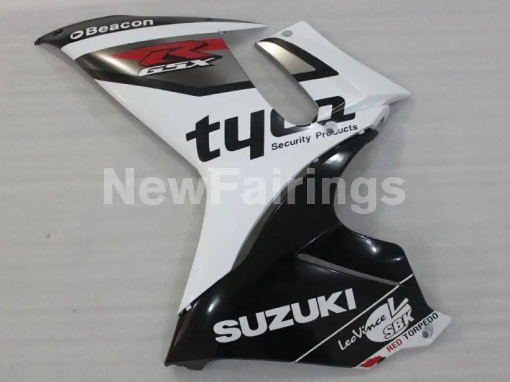 White and Black Beacon - GSX-R750 11-24 Fairing Kit