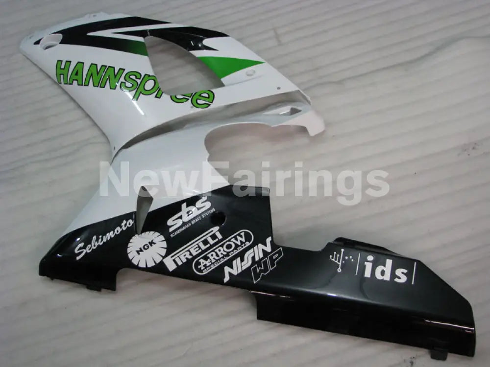 White and Black Green HANN Spree - YZF-R1 98-99 Fairing Kit