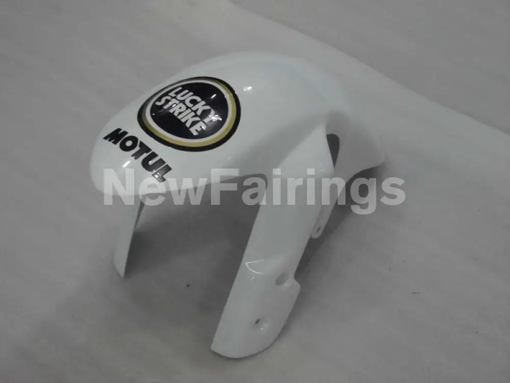 White and Black Lucky Strike - GSX-R750 06-07 Fairing Kit