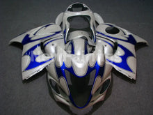 Load image into Gallery viewer, White and Blue Flame - GSX1300R Hayabusa 08-20 Fairing Kit