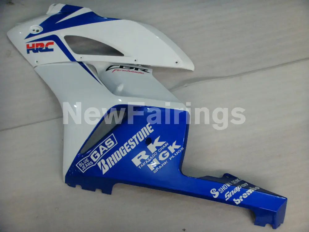 White and Blue Red HRC - CBR1000RR 04-05 Fairing Kit -