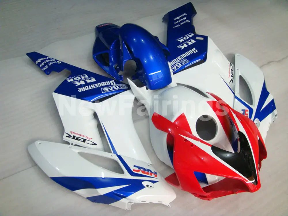 White and Blue Red HRC - CBR1000RR 04-05 Fairing Kit -