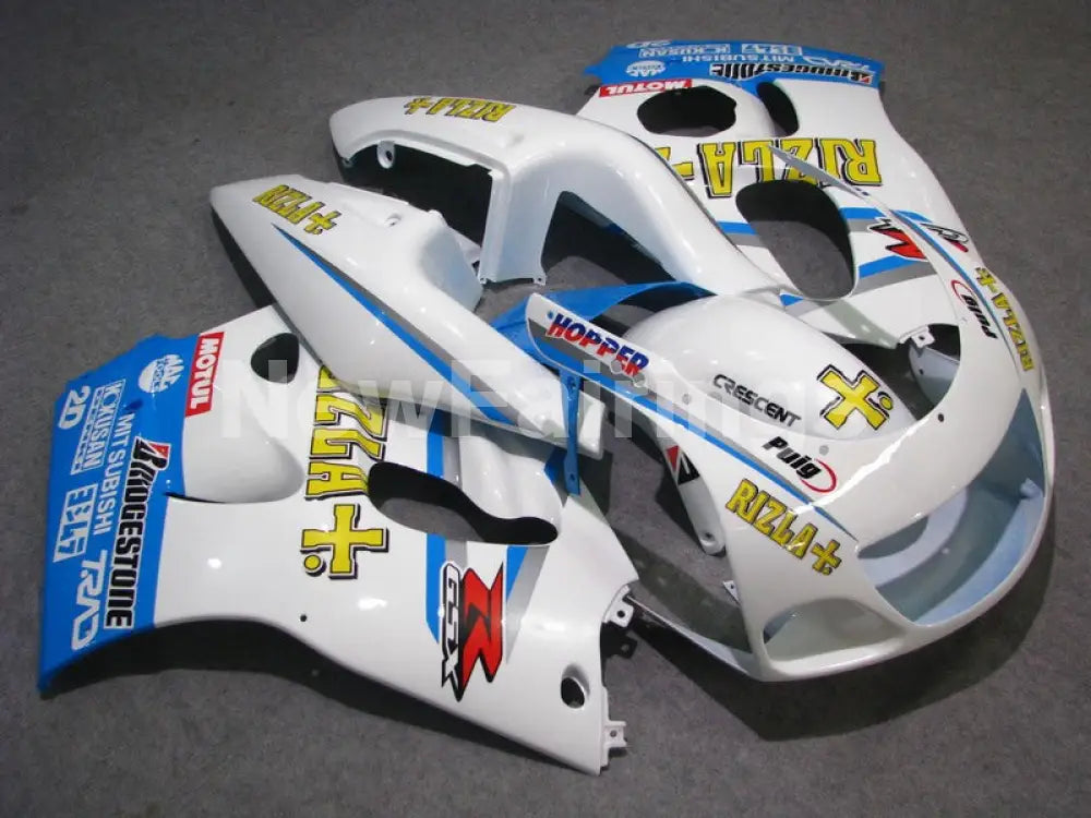 White and Blue Rizla - GSX-R600 96-00 Fairing Kit - Vehicles