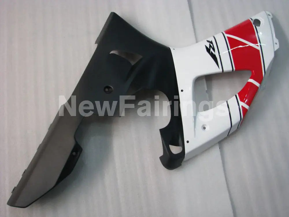 White and Red Black Factory Style - YZF-R1 98-99 Fairing