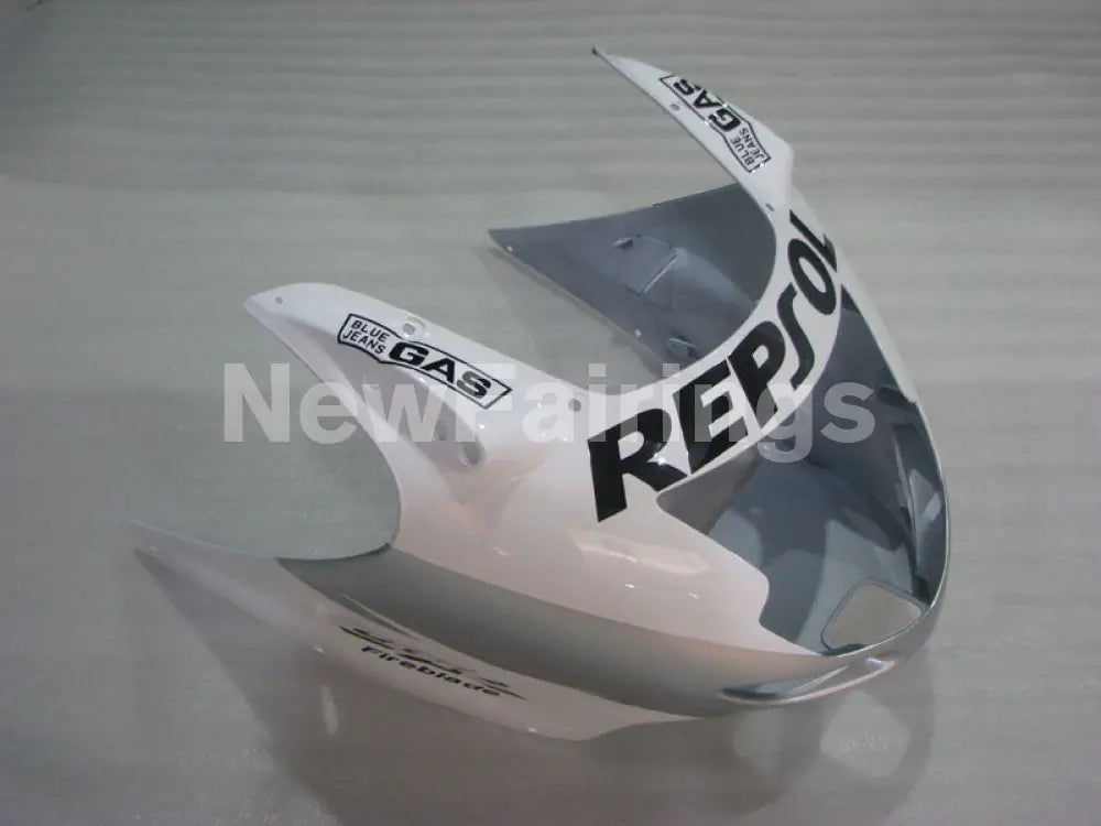 White and Silver Repsol - CBR 1100 XX 96-07 Fairing Kit -