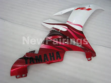 Load image into Gallery viewer, White and Wine Red Flame - YZF-R1 02-03 Fairing Kit