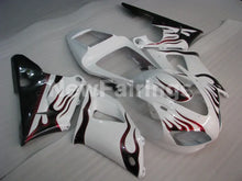 Load image into Gallery viewer, White and Wine Red Flame - YZF-R1 98-99 Fairing Kit