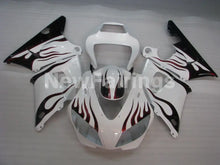 Load image into Gallery viewer, White and Wine Red Flame - YZF-R1 98-99 Fairing Kit