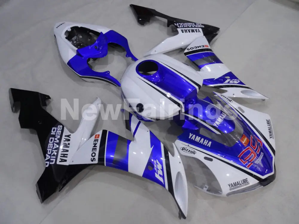 White and Blue Black ENEOS - YZF-R1 04-06 Fairing Kit