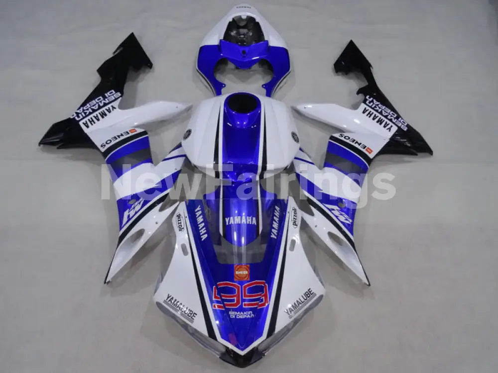 White and Blue Black ENEOS - YZF-R1 04-06 Fairing Kit