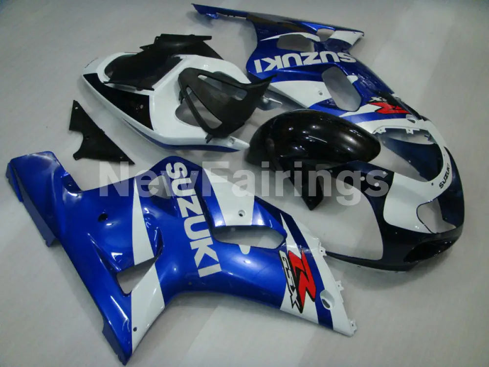 White Blue and Black Factory Style - GSX-R750 00-03 Fairing