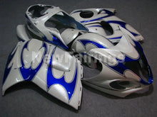 Load image into Gallery viewer, White and Blue Flame - GSX1300R Hayabusa 08-20 Fairing Kit