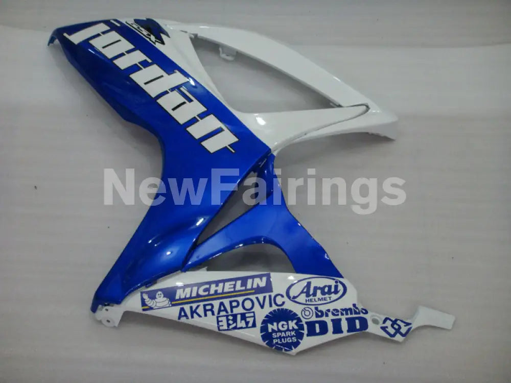 White and Blue Jordan - GSX-R600 06-07 Fairing Kit -