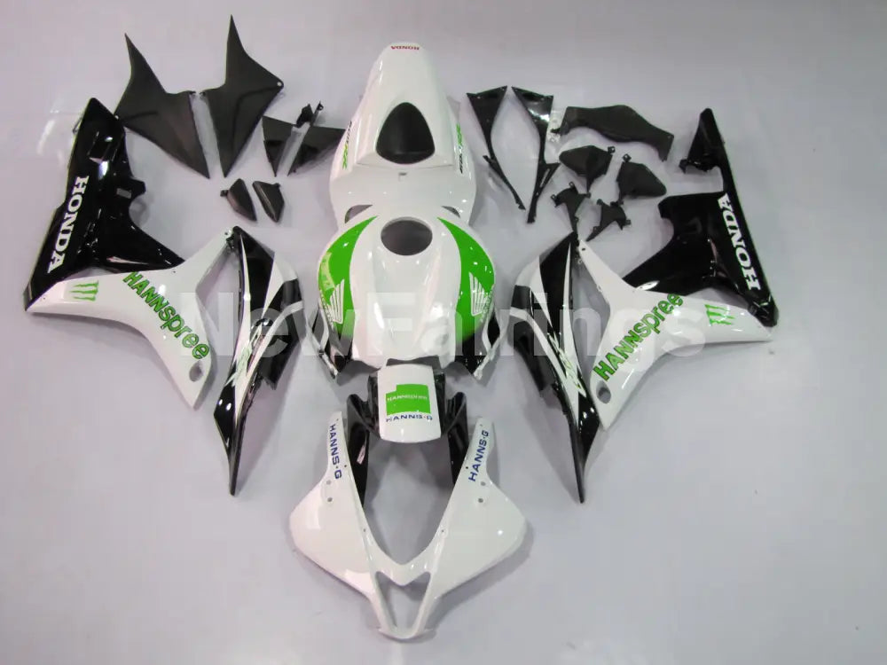 White Green and Black Factory Style - CBR600RR 07-08 Fairing