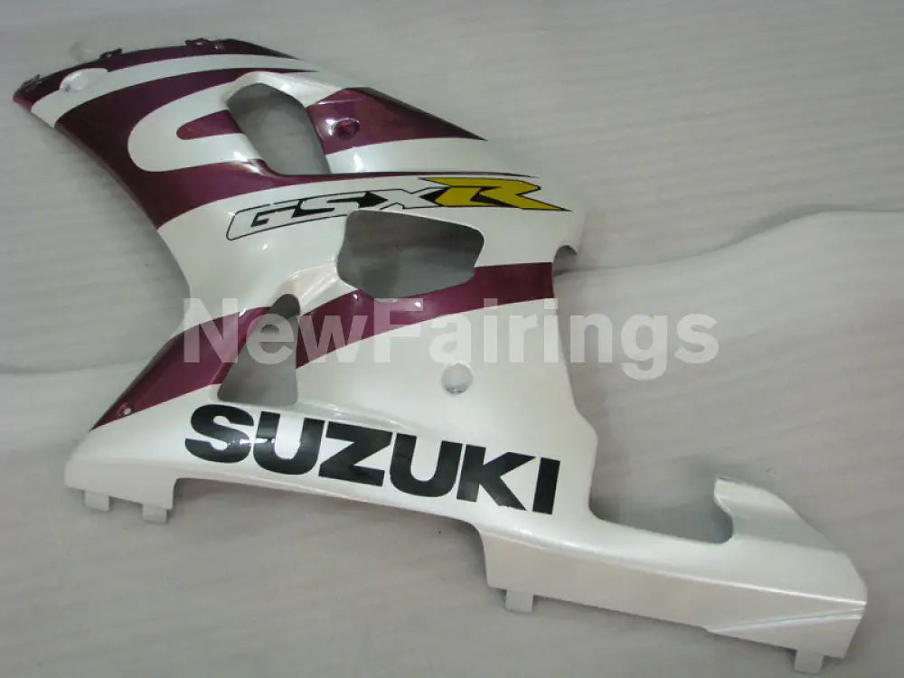 White and Purple Red Factory Style - GSX-R600 01-03 Fairing