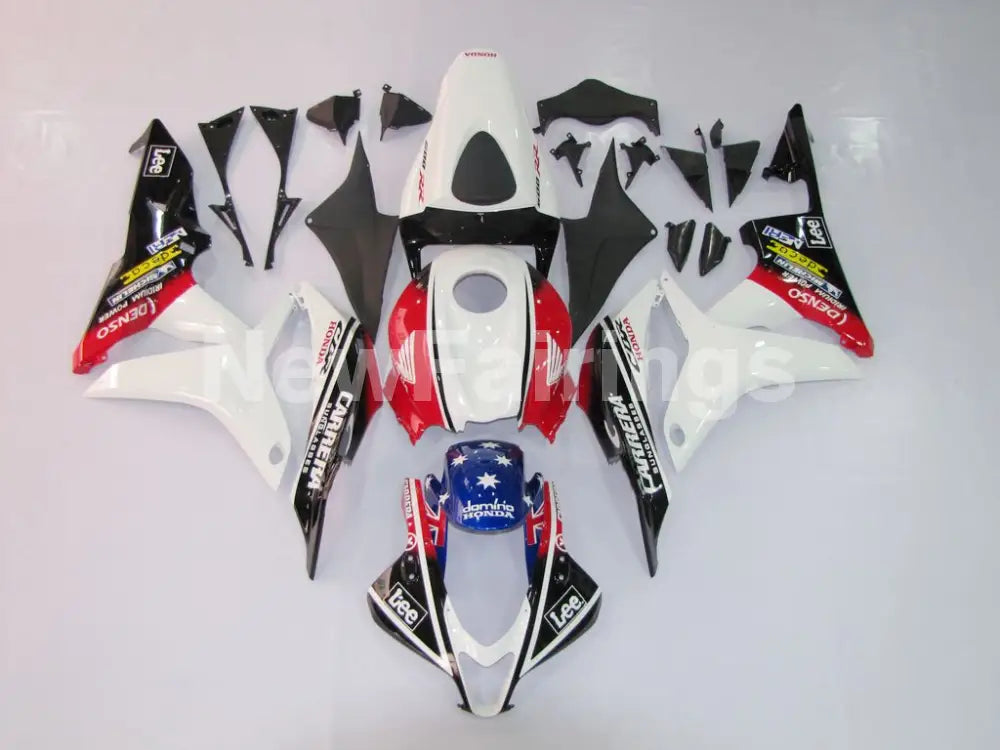 White and Red Black Lee - CBR600RR 07-08 Fairing Kit -