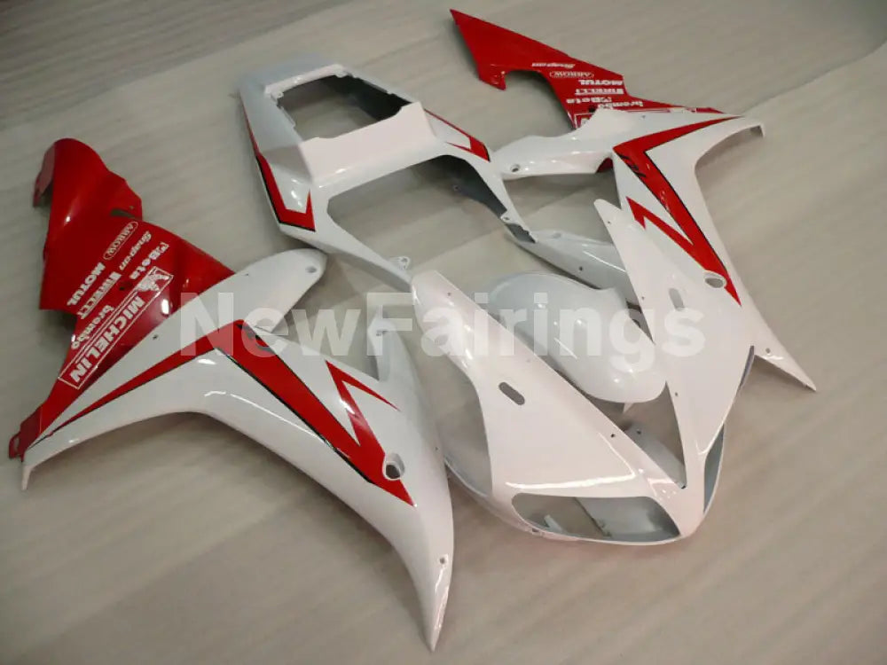 White Red Factory Style - YZF-R1 02-03 Fairing Kit