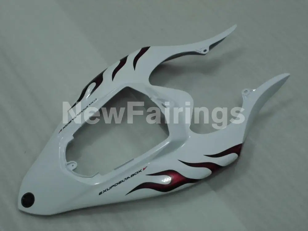 White and Red Flame - YZF-R1 04-06 Fairing Kit - Vehicles &