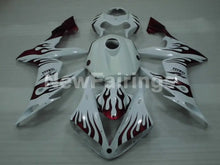 Load image into Gallery viewer, White and Red Flame - YZF-R1 04-06 Fairing Kit - Vehicles &amp;