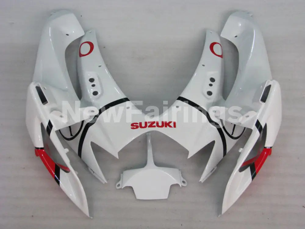 White and Red Jordan - GSX-R600 06-07 Fairing Kit -