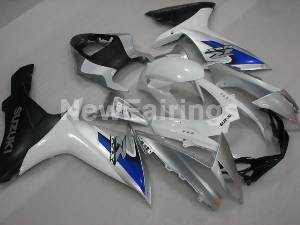 White and Silver Blue Factory Style - GSX-R600 11-24