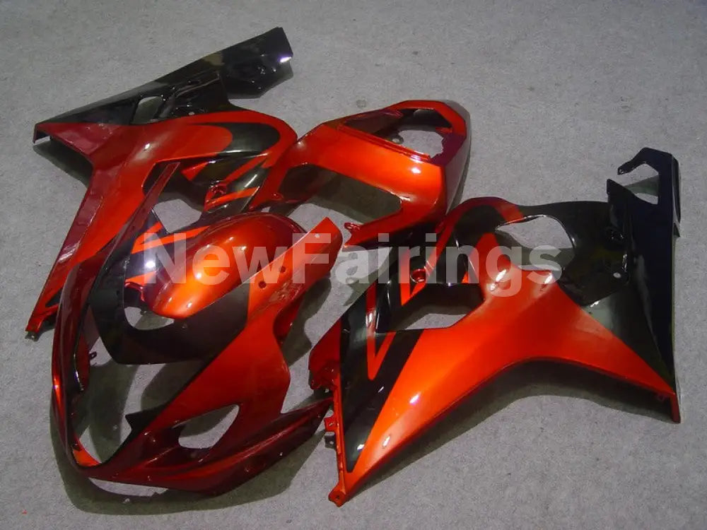 Wine Red and Black No decals - GSX-R600 04-05 Fairing Kit -