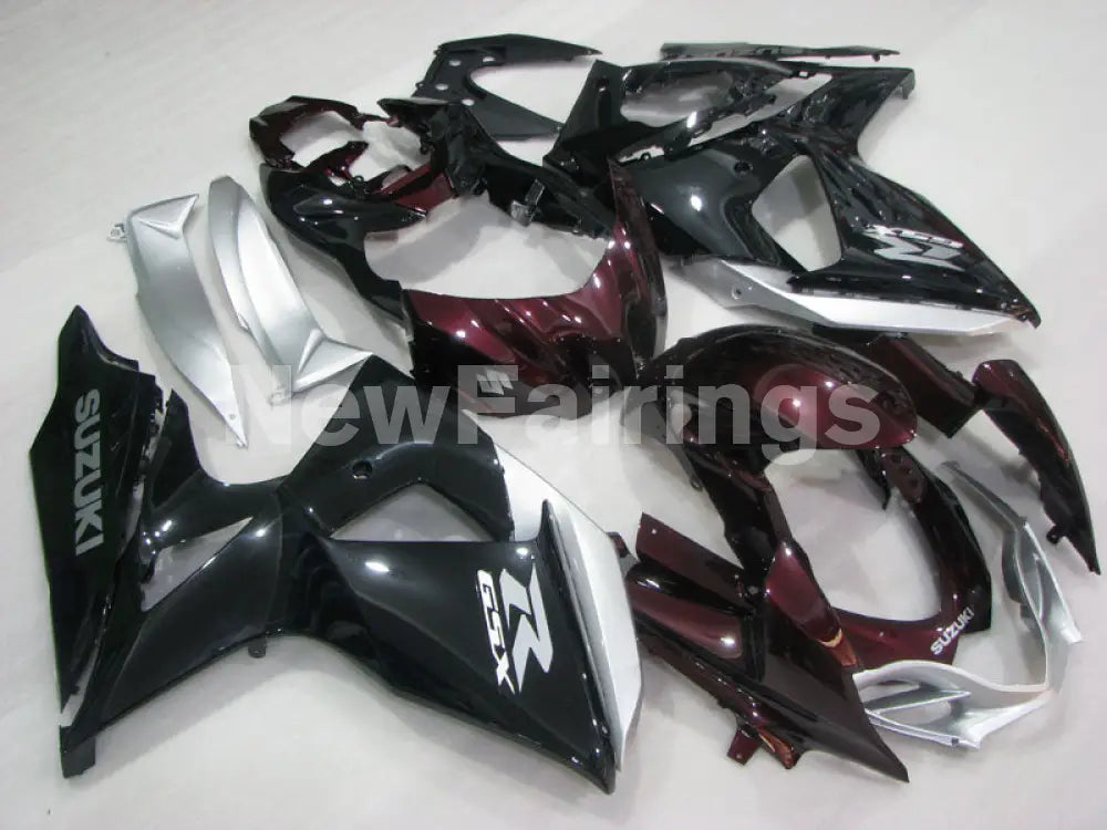 Wine Red and Black Silver Factory Style - GSX - R1000 09