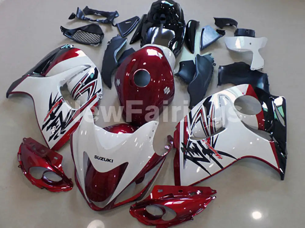 Wine Red and White Factory Style - GSX1300R Hayabusa 08-20