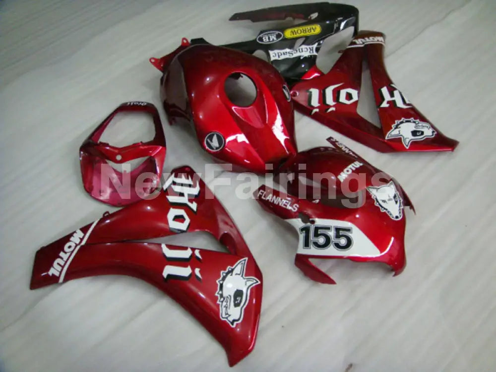 Wine Red and Black Wolf - CBR1000RR 08-11 Fairing Kit -