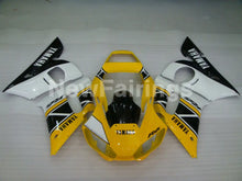 Load image into Gallery viewer, Yellow and Black White Factory Style - YZF-R6 98-02 Fairing Kit Vehicles &amp; Parts &gt; Vehicle Parts &amp; Accessories &gt; Motor