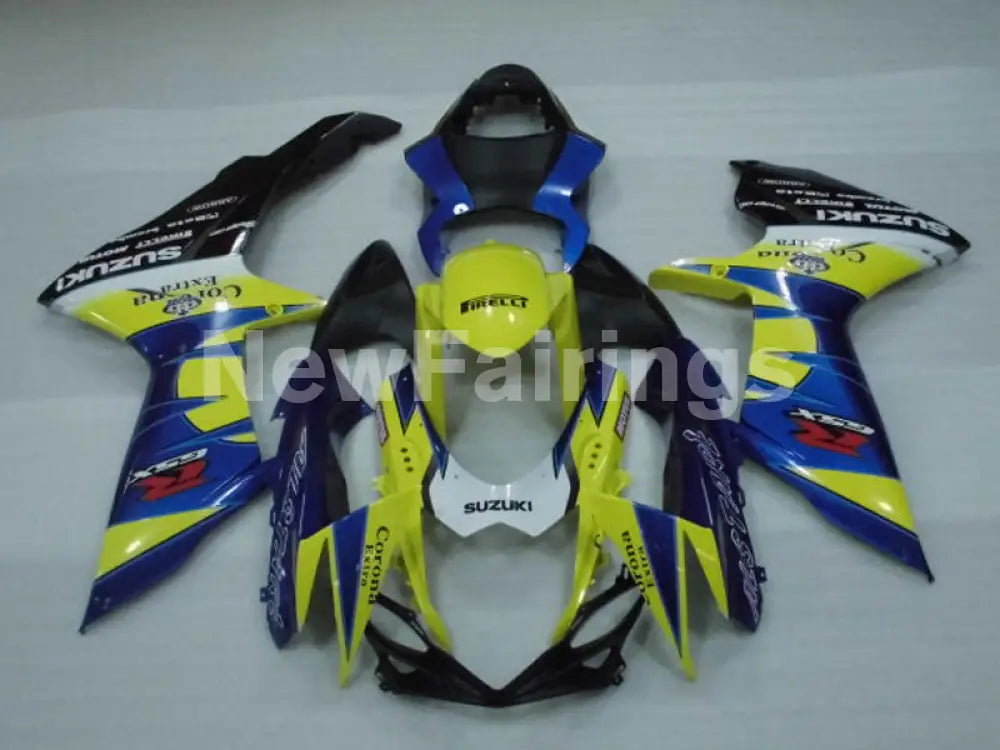 Yellow and Blue Corona - GSX-R750 11-24 Fairing Kit