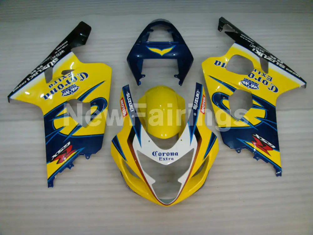 Yellow and Blue Corona - GSX-R750 04-05 Fairing Kit