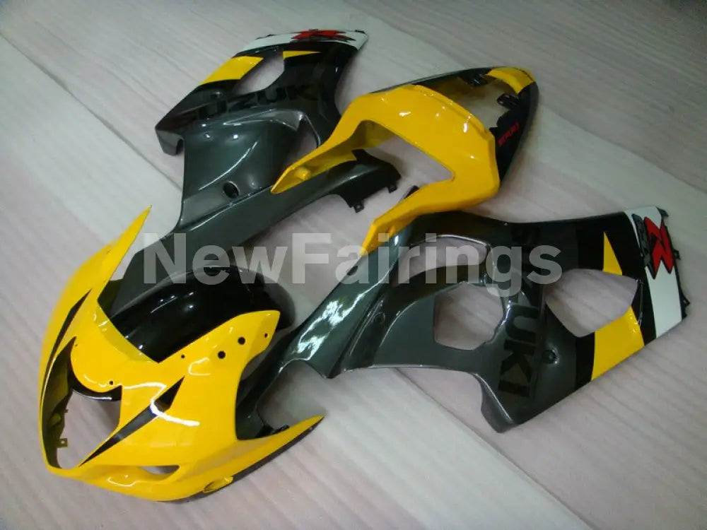 Yellow and Grey Factory Style - GSX-R750 04-05 Fairing Kit